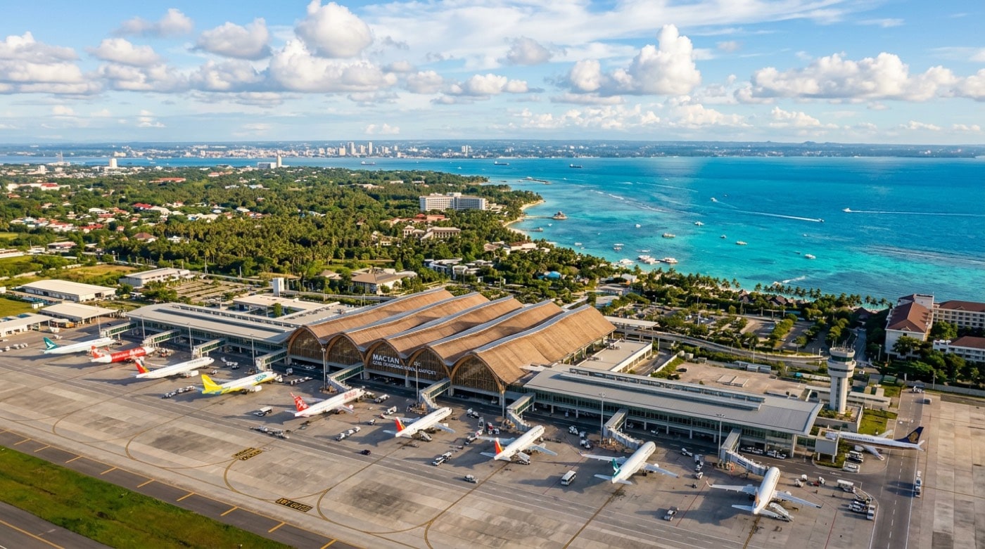 Mactan-Cebu International Airport aerial view