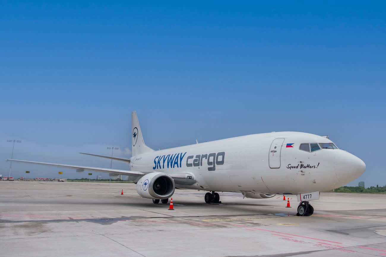Skyway Cargo aircraft on Mactan-Cebu tarmac — CAFS partner