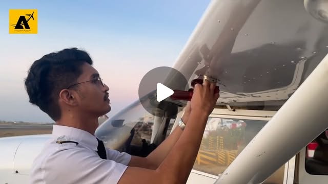 Saudi Arabian CPL student in Cessna 172 cockpit at Mactan-Cebu International — CAFS training reel